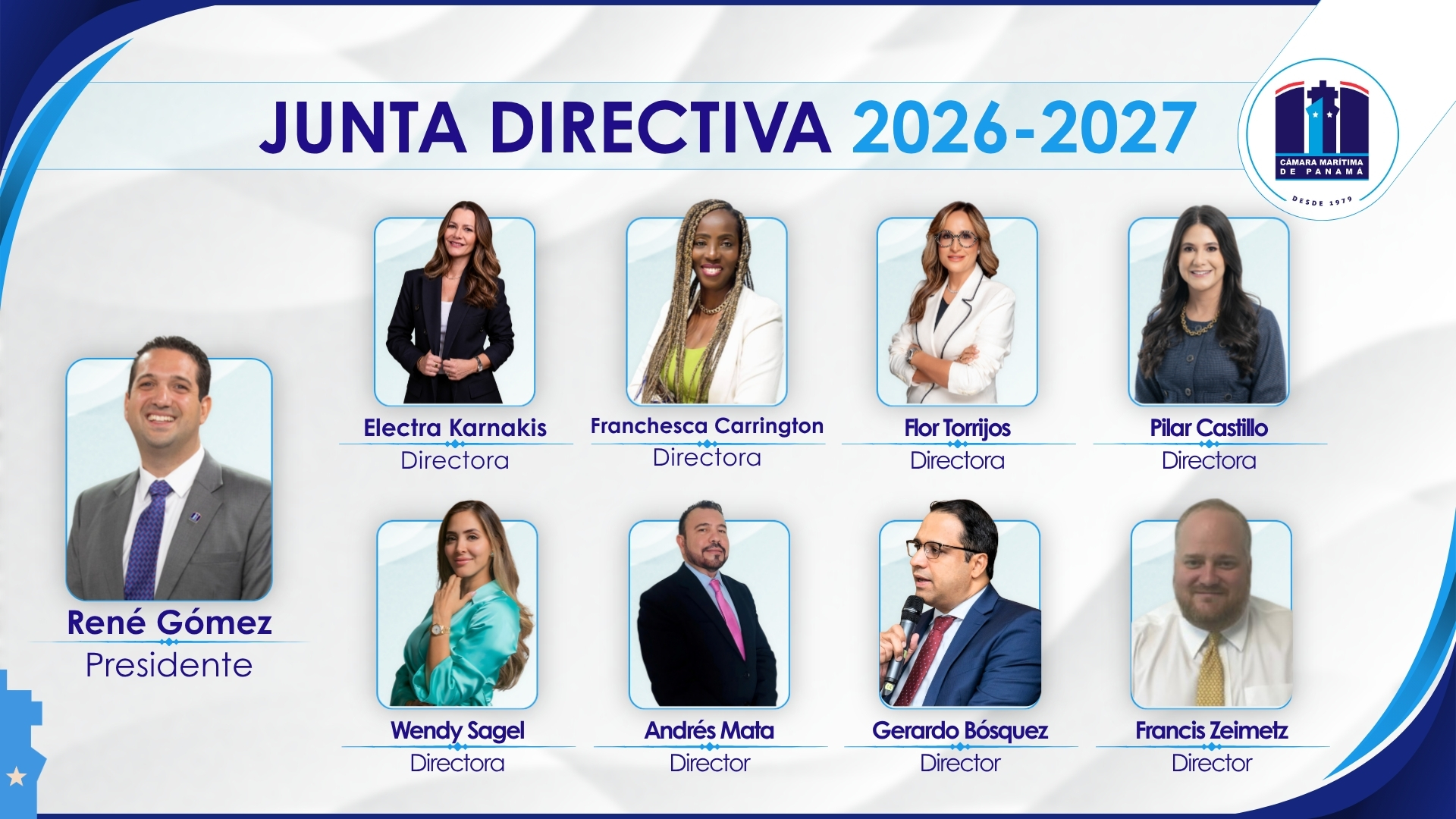 Junta Directiva 2026-2027 de la Cámara Marítima de Panamá