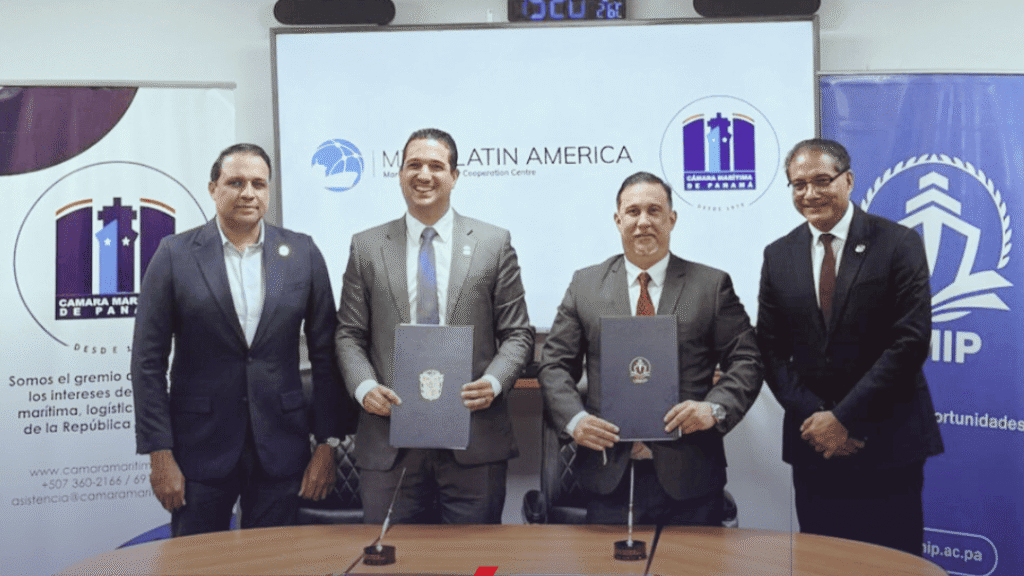 Cámara Marítima de Panamá firma Memorando de Entendimiento con MTCC Latin America