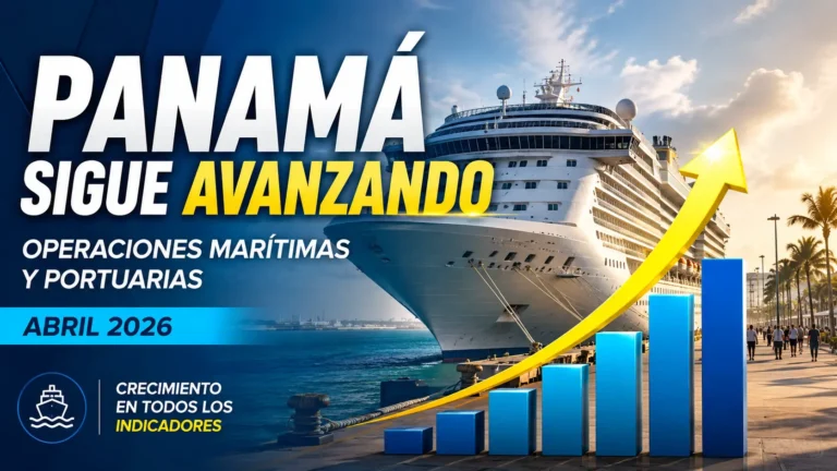 Reporte mensual: operaciones marítimas y portuarias de Panamá a abril 2026