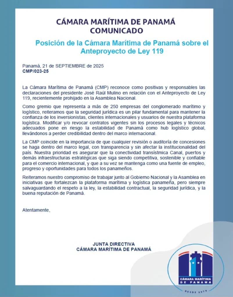 CMP fija posición sobre el Anteproyecto de Ley 119